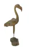  Product image 4 of the product “Flamingo, made from teak root pieces, about 1,10 mtr high-. 2 Parts, metall feet. ”